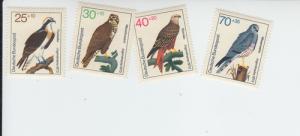 1973 Germany Birds (Scott B496-9) MNH