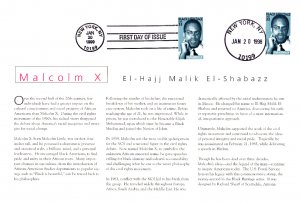 USPS FDC Ceremony Program #3273 C1 Malcolm X Black Heritage 2 Cancels 1999