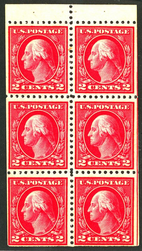 U.S. #499 MINT BOOKLET PANE OF 6 OG NH