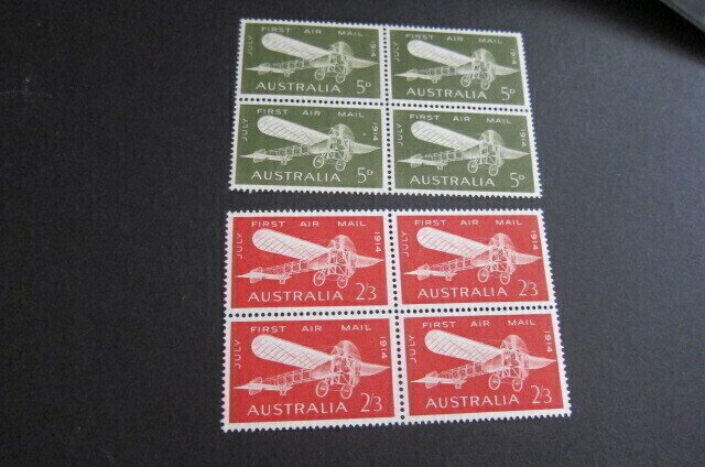Australia 1964 Sc 382-383 set block MNH