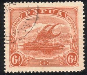 PAPUA 1911-15 6d SG89 fine used............................................88777