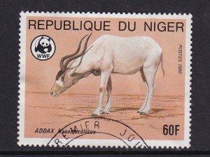 Niger  #689   cancelled   1985   endangered animals WWF  60fr