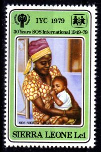 Sierra Leone 1979 Mi#580 YEAR OF THE CHILD Single MNH