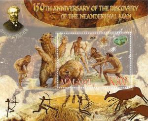Malawi 2006 Sheet-Mineral,Prehistoric Man,Verne #M1019