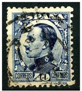 Spain 1930  Scott 413a used - 40c, King Alfonso XIII