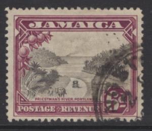 JAMAICA SG113 1932 6d GREY-BLACK & PURPLE USED