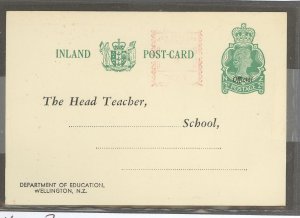 New Zealand  1962 QE II 2c Education P.C., uprated with 1/2c meter