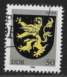 Germany DDR #2398 50pf City Arms - Gera ~ CTO