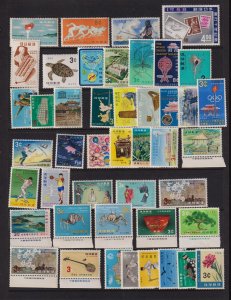 Ryukyu Islands - 45 mint stamps