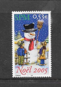 ST PIERRE & MIQUELON #815 SNOWMAN  MNH