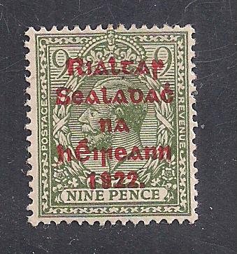 IRELAND SC#  33   FVF/MOG  1922
