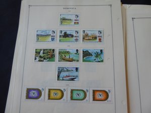 Dominica 1937-1972 Mint Stamp Collection on Scott International Alb Pgs