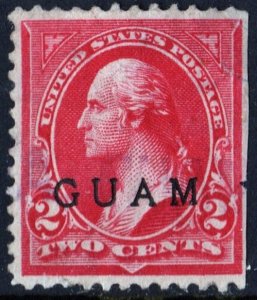 GUAM: SC#2 2¢ Washington Single (1899) Used