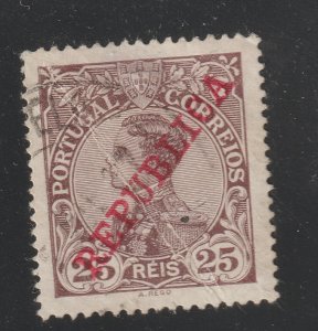 Portugal 1910  25 cent used