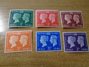 Great Britain  #  252-57  MNH