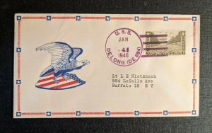 1946 USS Delong DE 684 Navy Cover to Buffalo NY