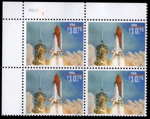 Scott #2544A Space Shuttle Endeavor Lift Off! Plate Block of 4 Stamps - MNH PC#2