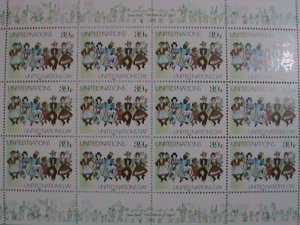 UNITED NATION STAMPS-1987-SC #516-MULTI  PEOPLE IN VARIOUS OCCUPATION-MINT-NH