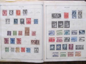 uncatalogued collection remainder on pages Poland to 1955 about 308 stamps