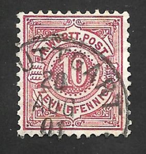 German State Wurttemberg 1875 - U - Scott #60