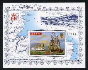 Belize SG MS677 1982 Sailing Ships Mini Sheet Fresh U/M