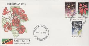 ST KITTS  CHRISTMAS 1993   FDC