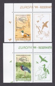 1999 Romania 5414-5415+Tab Europa Cept / Birds