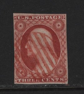 10A F-VF used neat  red cancel with nice color cv $ 165 ! see pic !