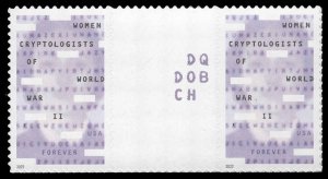 USA 5738 Mint (NH) Women Cryptologists of WWII Gutter Pair Forever Stamps