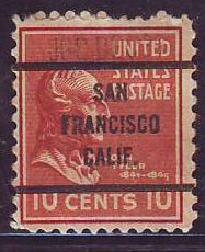 San Francisco CA, 815-63 Bureau Precancel, 10¢ Tyler