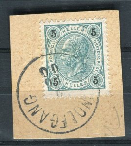 AUSTRIA; 1890s-1900s early F. Joseph issue fine used Full Postmark PIECE