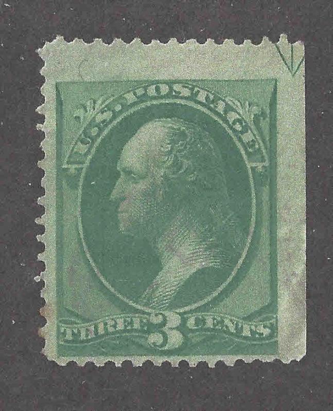 #158 19th Century Stamp Mint No Gum W/Arrow Marker Upper Right In Black