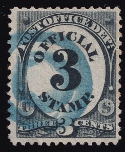 US Scott O49 Used 3c Blue Cancel Lot KU065 bhmstamps