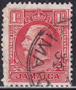 Jamaica 103 King George V 1d Type I 1929