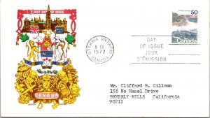 Canada 1972 FDC - 50c Stamp - Jackson Cachet - Ottawa, Ont - Single - F78833