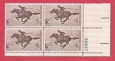 SCOTT # 1154 FOUR CENT PONY EXPRESS 1960 PLATE BLOCK MINT NEVER HINGED GEM !!