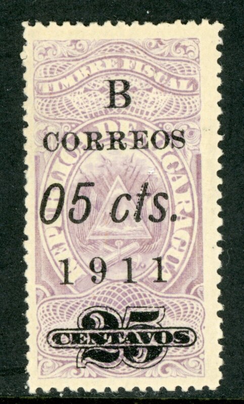 Nicaragua 1911 Bluefields 5¢/25¢ Scott 1L96 Mint K906 ⭐☀⭐☀⭐