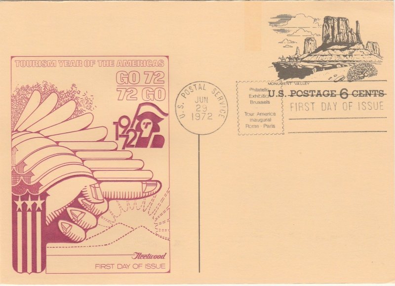 Scott# UX62 UPSS#S80B Fleetwood FDC US Postal Card.