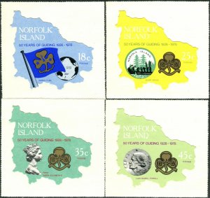 Norfolk Island 1978 SG203-206 Guides set MNH