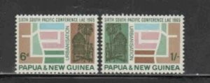 PAPUA NEW GUINEA #204-205 1965 6TH SOUTH PACIFIC GAMES MINT VF NH O.G