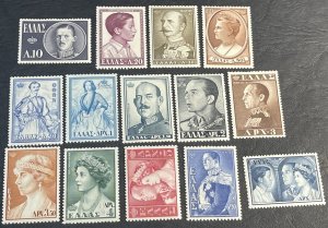 GREECE # 587-600-MINT/HINGED---COMPLETE SET---1956