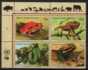 [Hip1802] United Nations 2006 : Reptiles Good set very fine MNH stamps