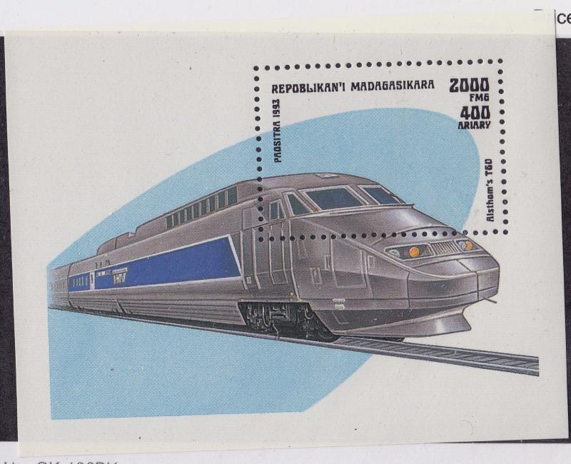 MALAGASY MNH Scott # 1200-1207 Modern Trains (8 Stamps)