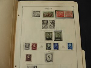 Romania 1949-1955 Stamp Collection many on Scott Intl Album Pages