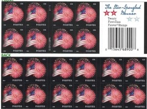 2014 Star Spangled  forever stamps  5 Booklets 100pcs