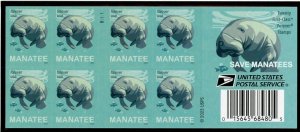 US  5851a  Save Manatees - Forever Conv Booklet  of 20 - MNH - 2024 -  B1111