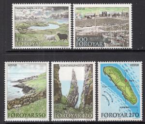 Faroe Islands 161-165 MNH VF