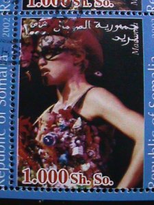 ​SOMALIA -2002- ROCK LEGENDS-MADONNA-CTO S/S VF WE SHIP TO WORLD WIDE.