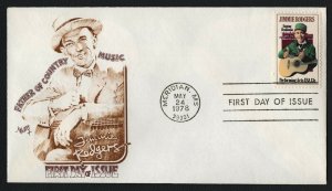 #1755 13c Jimmie Rodgers, Marq FDC **ANY 5=FREE SHIPPING**