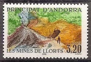 Andorra-French 390 MNH 1990 Liorts Mines